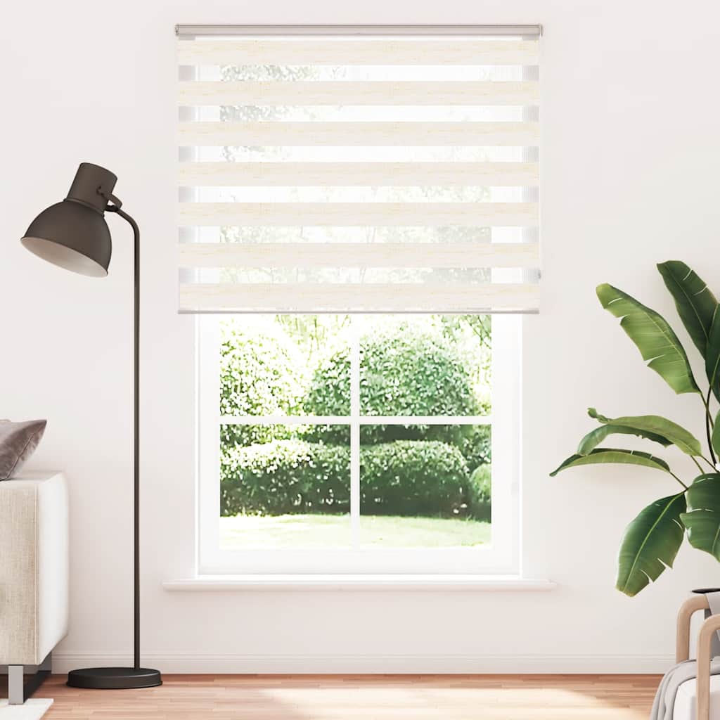 zebragardin marmorbeige 140x200 cm stofbredde 135,9cm polyester - Image 2