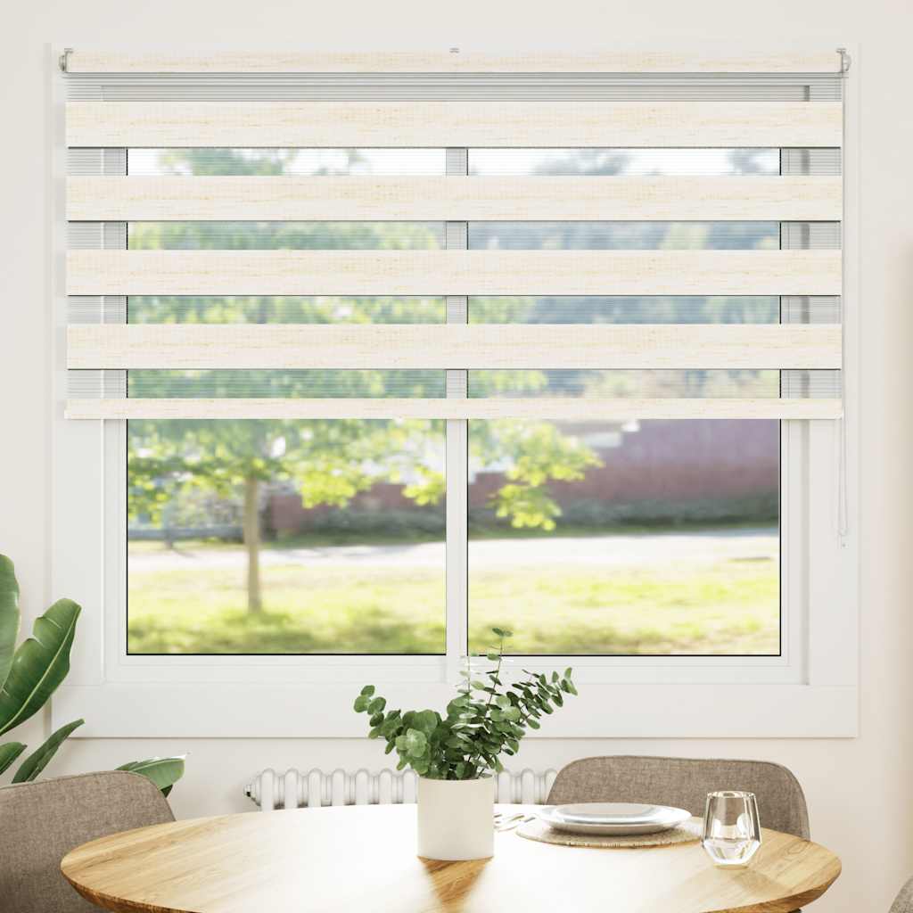 zebragardin marmorbeige 165x150 cm stofbredde 160,9cm polyester - Image 2