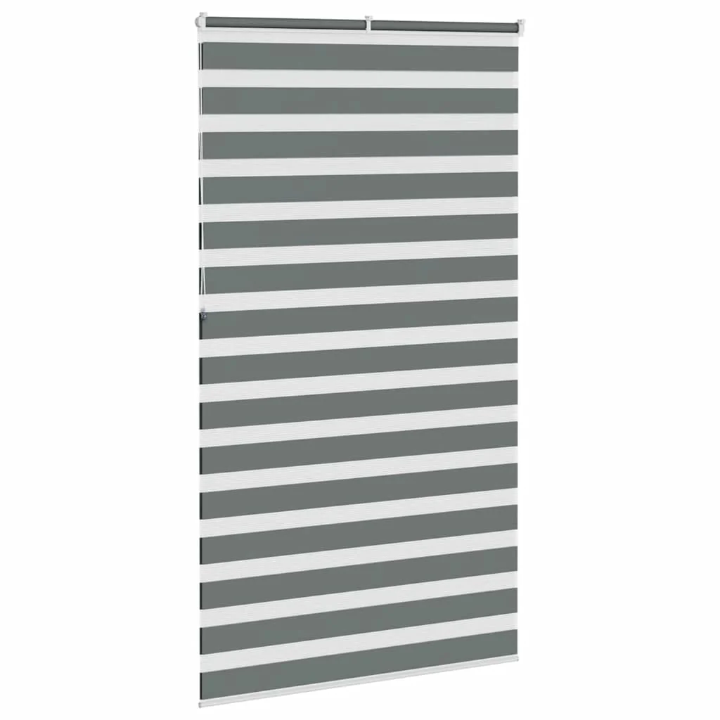 zebragardin mørkegrå 135x230 cm stofbredde 130,9 cm polyester - Image 4
