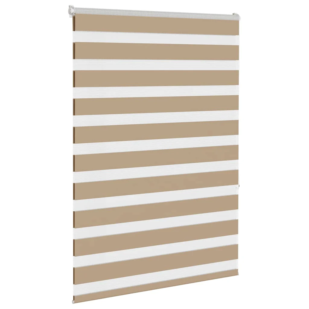 zebragardin sandbrun 110x150 cm stofbredde 105,9 cm polyester - Image 3