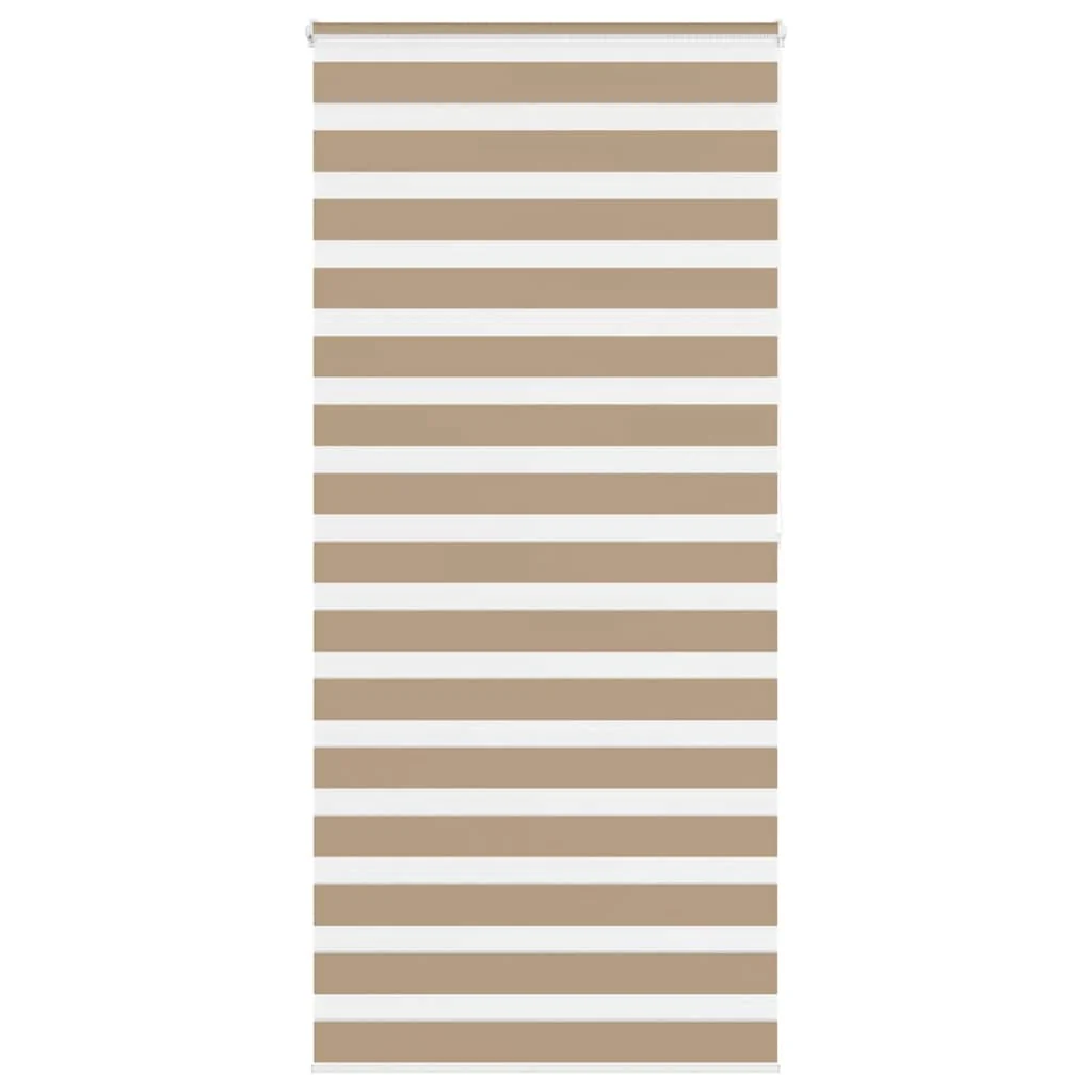zebragardin sandbrun 115x200 cm stofbredde 110,9 cm polyester