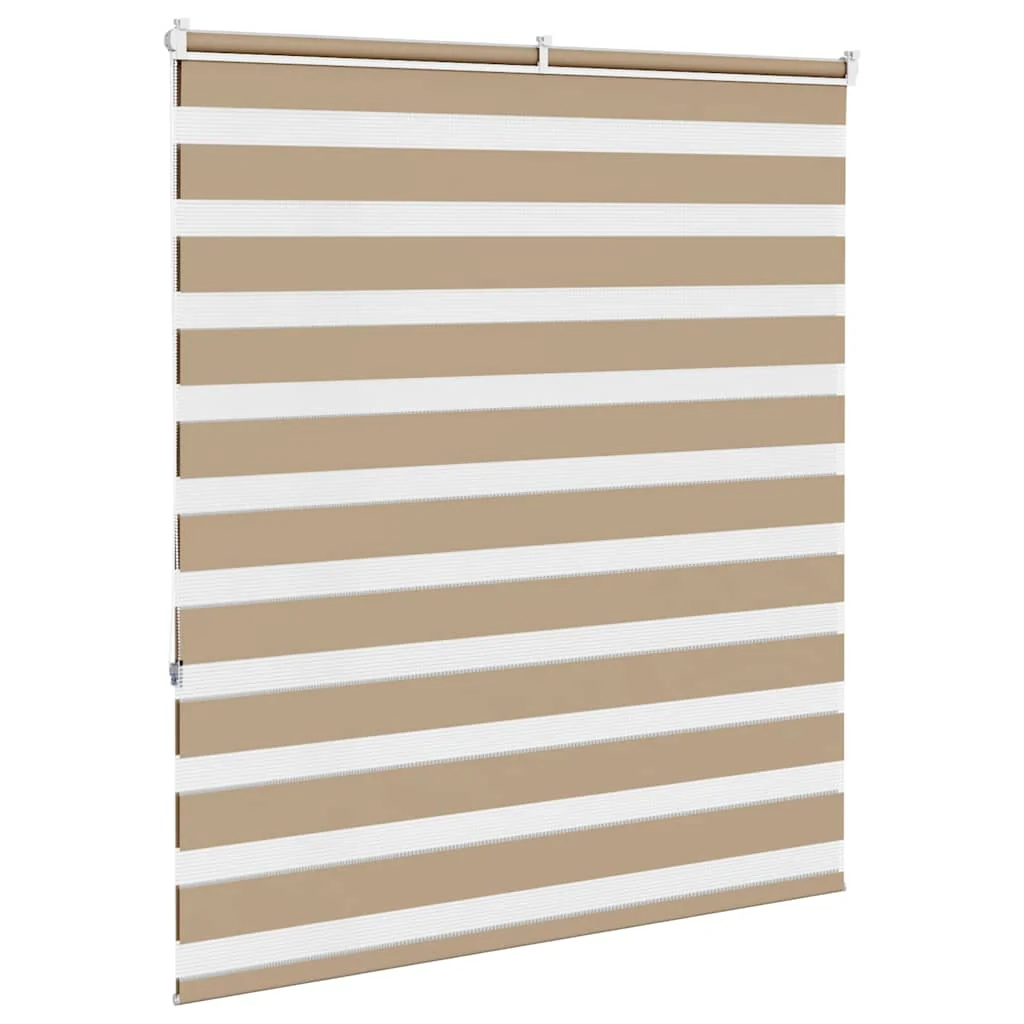 zebragardin sandbrun 135x150 cm stofbredde 130,9 cm polyester - Image 4