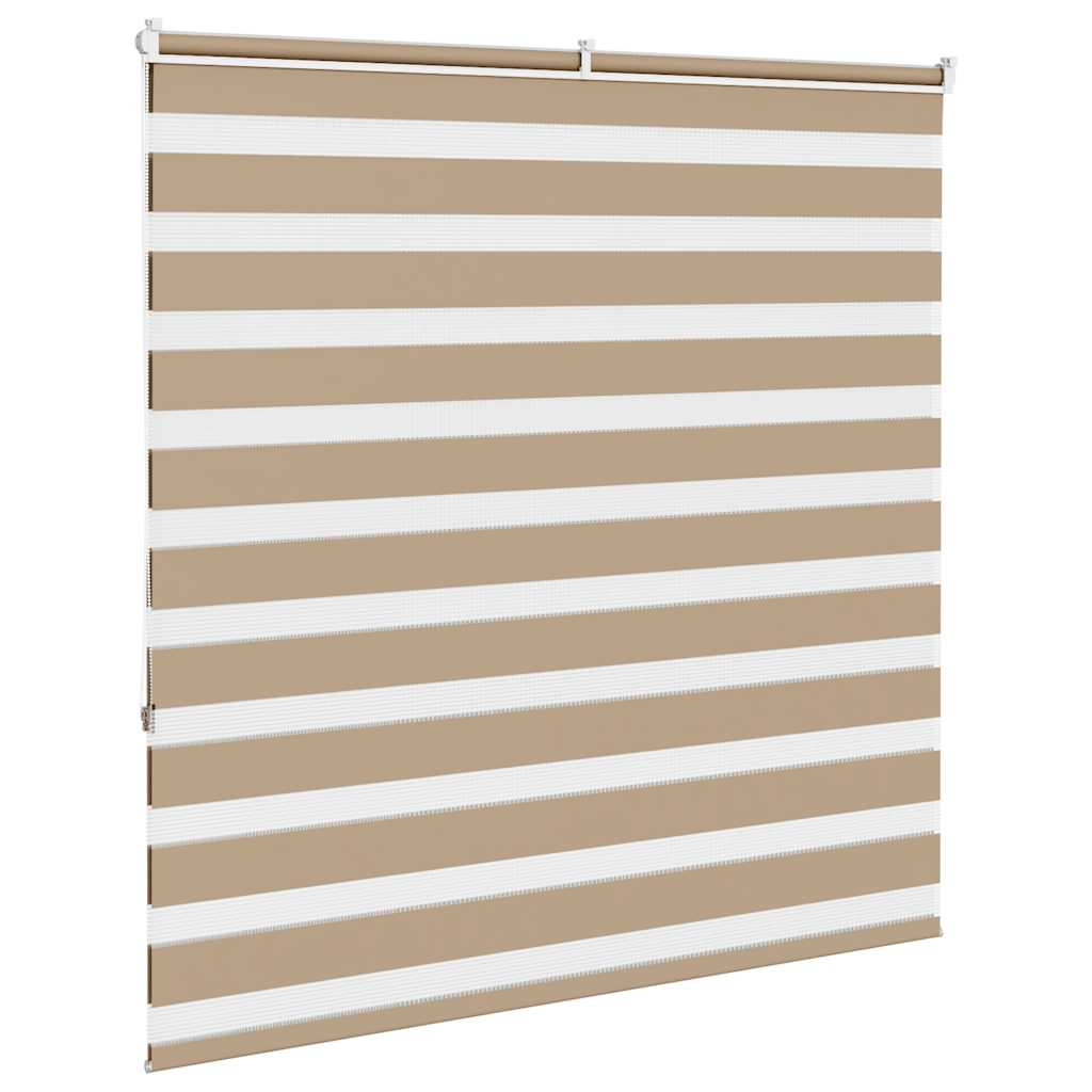 zebragardin sandbrun 140x150 cm stofbredde 135,9 cm polyester - Image 4