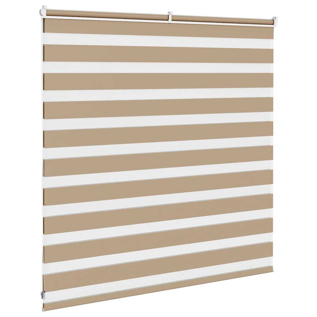 zebragardin sandbrun 145x100 cm stofbredde 140,9 cm polyester - Image 4