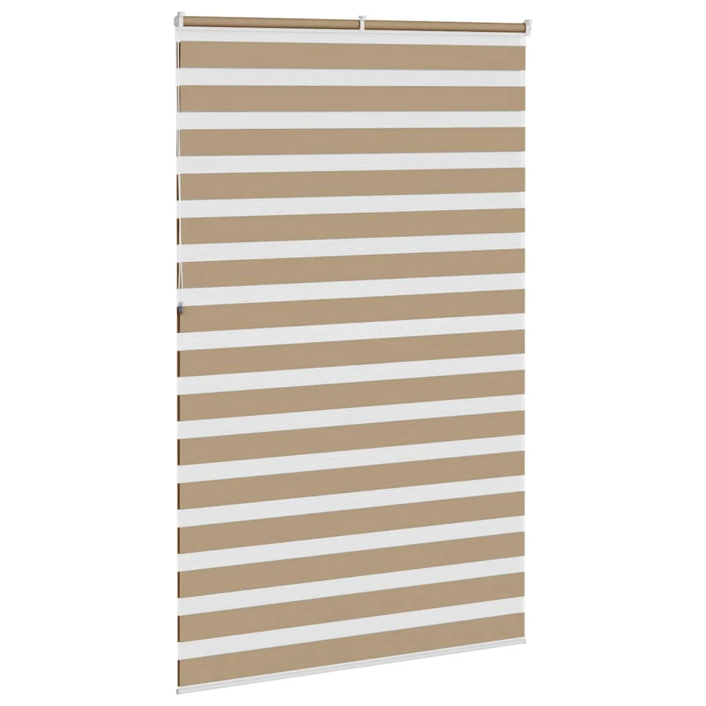 zebragardin sandbrun 150x230 cm stofbredde 145,9 cm polyester - Image 4
