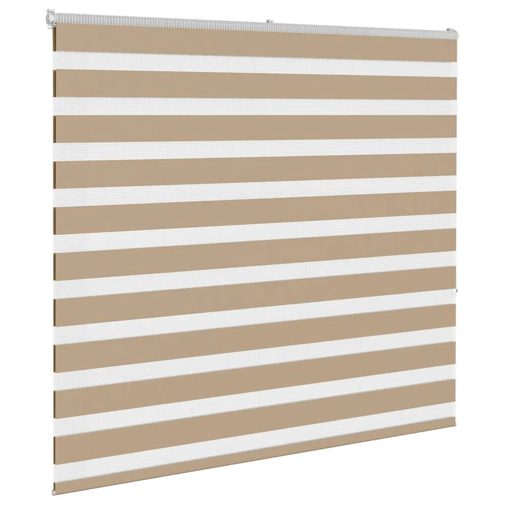 zebragardin sandbrun 160x150 cm stofbredde 155,9 cm polyester - Image 3