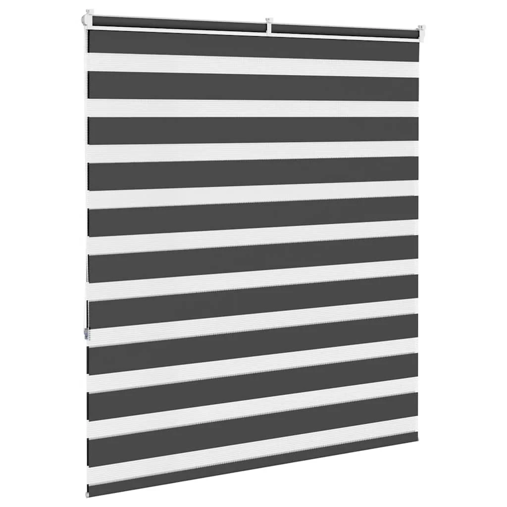 zebragardin sort 130x150 cm stofbredde 125,9 cm polyester - Image 4