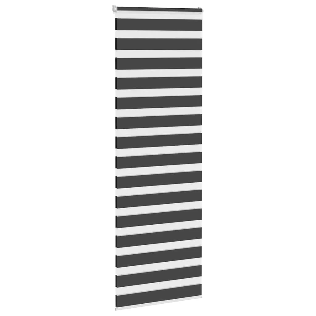 zebragardin sort 90x230cm stofbredde 85,9 cm polyester - Image 3