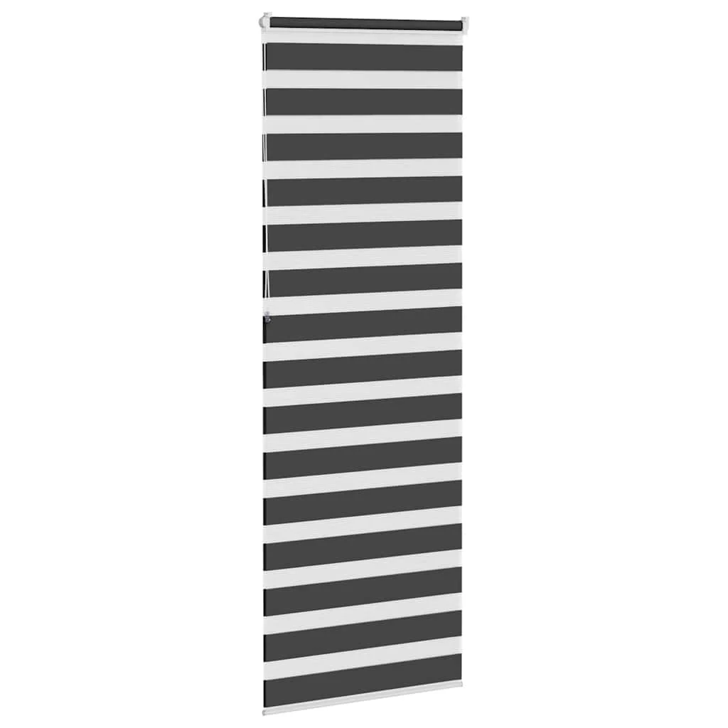 zebragardin sort 90x230cm stofbredde 85,9 cm polyester - Image 4